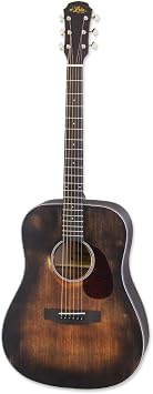 Aria Delta Player 6 String Acoustic Guitar, Muddy Brown Matte Finish, Dreadnought ARIA-111DP