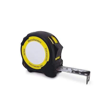 FastCap ProCarpenter Metric/Standard Tape Measure, 16-Feet | Features Metric & Standard Markings, Built With AutoLock Mechanism