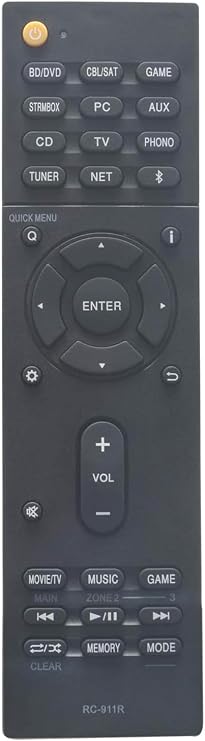 Universal Remote Control Compatible for Onkyo RC-911R HT-R695 TX-RZ610 TX-RZ810 AV Receiver Remote Controller