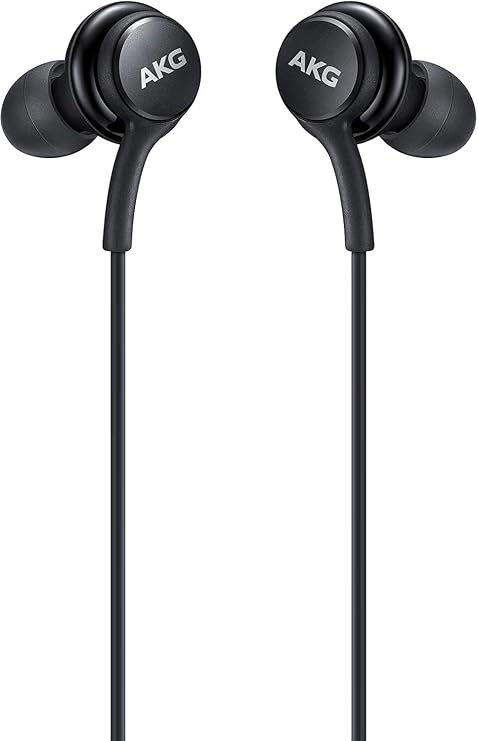 Samsung AKG Wired USB Type-C Earphones EO-IC100BBEGWW, 2-Way Speakers, Built-in DAC, in-Line Mic, Comfortable for USB-C Devices - Black (Retail Packaging)