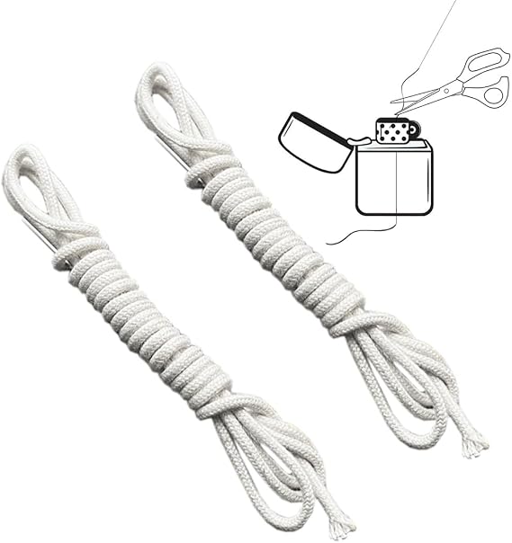 Kerosene Lighter Wick, Oil Lighter Wick, Kerosene Lighter Consumables Replacement Cotton Core with Metal Needle Lighter Accessories Suitable for Most Brands of Kerosene Lighter