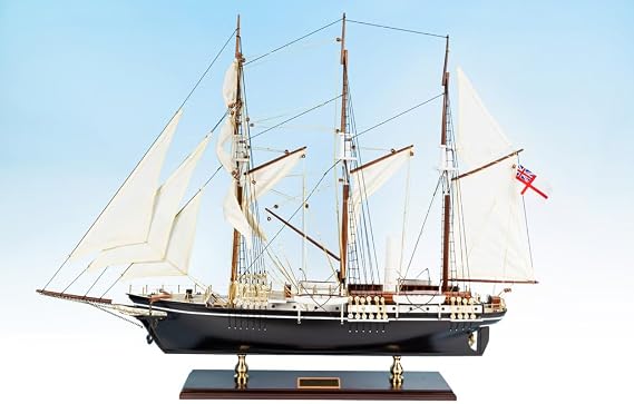 Endurance Model Ship 29.5" - Fully Assembled Handcrafted Wooden Model Ship - Sir Ernest Shackleton - Large Wooden Boat Model