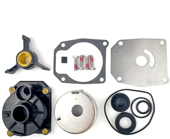 438592 Compatible with Johnson Evinrude Water Pump Repair Kit for 40 45 48 50 HP 2-Stroke Outboard Motors with Housing, Replaces Sierra 18-3454, 433548 433549 777805