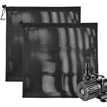 Pump Barrier Bag, kingsea Pond Pump Filter Bag 17.7"x 17.7", 2 Pack Large Pump Mesh Bag for Pond, Swimming Pool