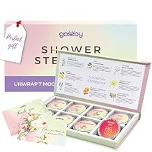 GOSSBY Shower Steamers Aromatherapy (8 Pcs) - Mothers Day Gift for Mom - Birthday, Stress Relief Gift for Women Wife Teen Girl - Basket Stuffers - Natural Essential Oils, Self Care Relaxation Home Spa