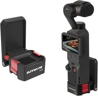 Quick-Release Magnetic Mount for DJI OSMO Pocket 4/3 Adjustable Base Angles Adjustable with 1/4in Screw Hole