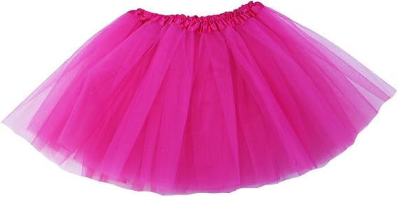 Hair Bow Company Adult & Plus Size Women's Tutu Skirt 3-Layer Soft Tulle Skirt with Stretch Satin-Lined Elastic Waistband