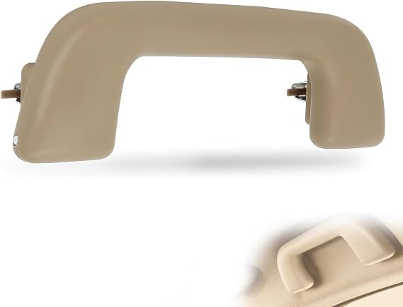 Beige Front Inner Roof Pull Handle Grab Car Interior Roof Grab Handle Without Hook Compatible with Toyota Corolla Yaris Vios RAV4 Replace 74610-52020 LH=RH