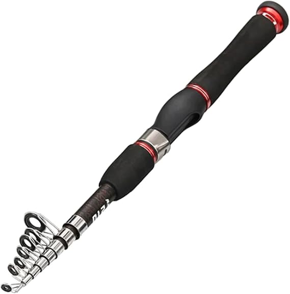 Travel Mini Telescopic Sea Rod 1.5M 1.8M 2.1M 2.4M Aluminum Alloy Handle Spinning Pole FRP Fiber Ultralight Portable Pole Rod &Reel Combos