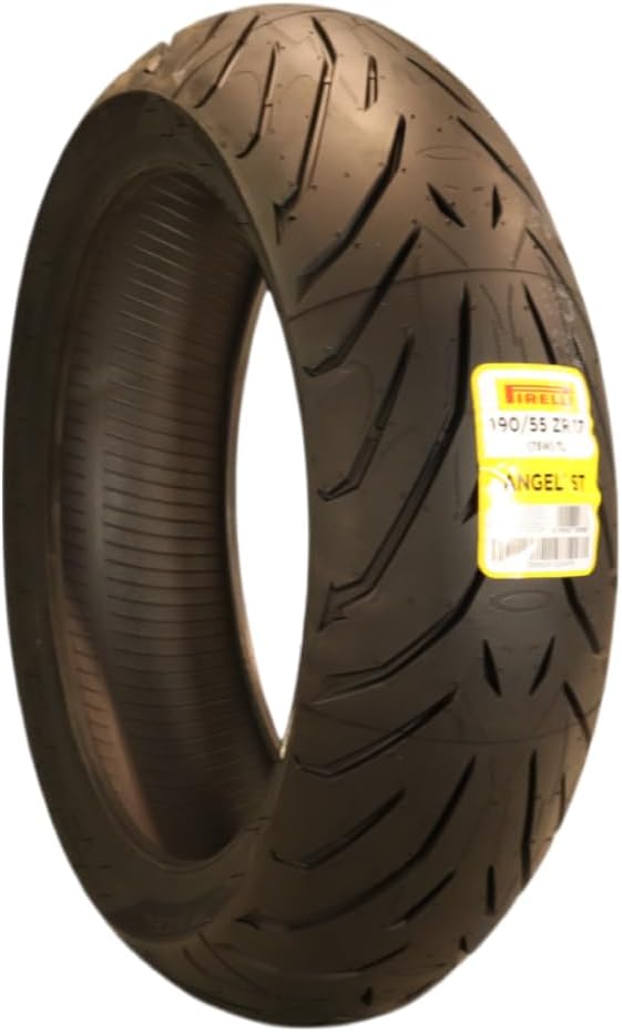 Pirelli Angel ST 190/55ZR17 (75W) Rear Motorcycle Tire | High-Performance, Sport Touring, Excellent Grip on All Road Conditions, Unique Tread Design for Extended Mileage Capability