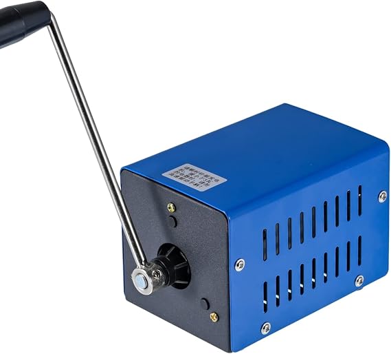 20W Portable Generator Manual Power Supply for Camping Off-grid Emergency Backup Hand Crank USB Charger
