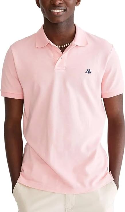 AEROPOSTALE Men's Aero A87 Solid Pique Polo Polo (Pack of 7)