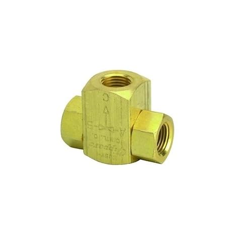Clippard MJSV-1 Poppet Type Shuttle Valve, 1/8" NPT