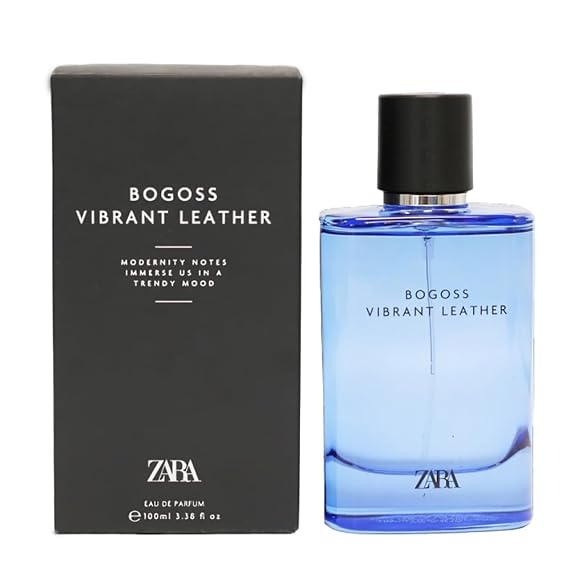 Zara Bogoss Vibrant Leather EDP Eau De Parfum Cologne for Men 100 ML (3.38 FL. OZ)