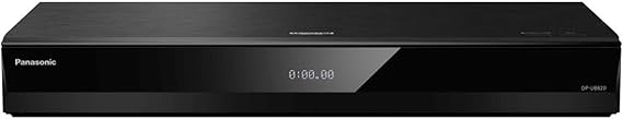 Panasonic DP-UB820EB 4K Blu-Ray DVD Player for TV, Ultra HD, Dolby Vision, HCX Processor, Dolby Atmos, HDR10+, Hi Res Audio, 4K HDR Pro, 7.1ch analogue output, Wireless LAN Built in, Black