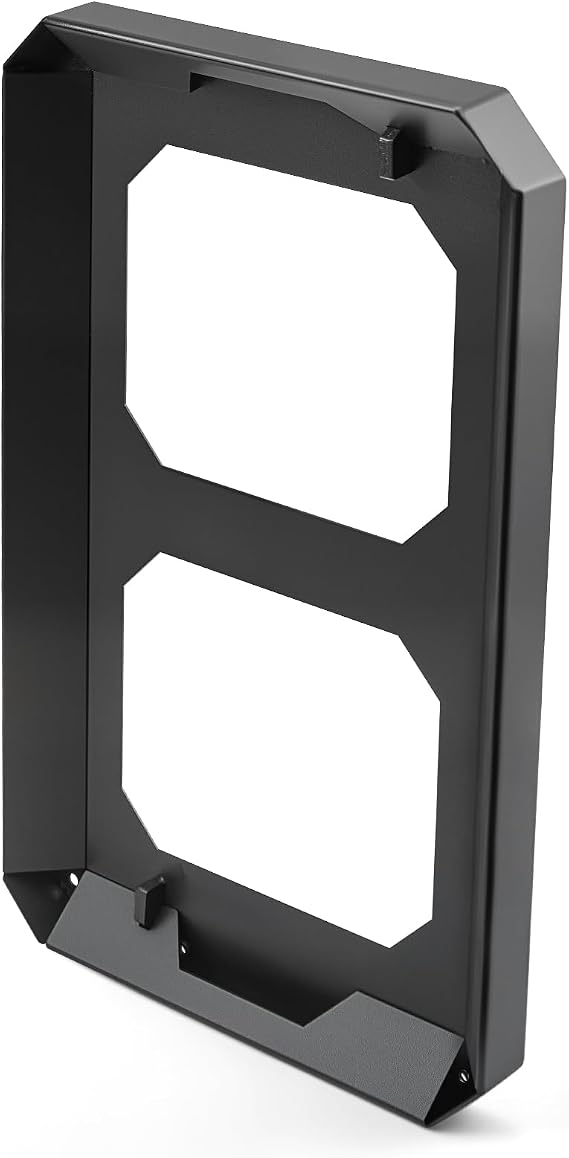 Mounting Plate Compatible with ToughBuilt StackTech Compact Tool Box, Universal Wall, Truck, or Floor Mount Base for Secure Toolbox Storage, Heavy-Duty Modular Mounting Bracket