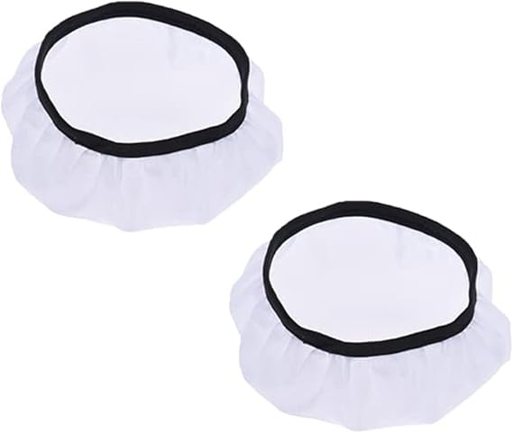 2Pcs Soft White Diffuser Sock for 7"/18cm Standard Reflector, Soft Diffuser Lamp Cover White Lamp Shade Diffuser for Studio Strobe Reflectors, Video Shooting
