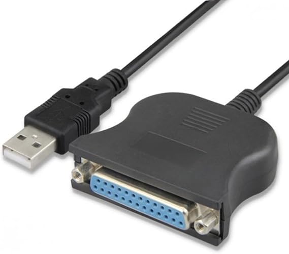 USB 2.0 to DB25 IEEE-1284 Parallel Printer Cable Adapter