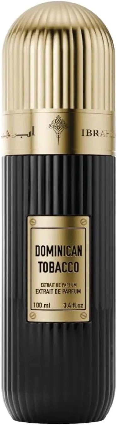 IBRAQ (Ibrahim Al Qurashi) Dominican Tobacco Eau De Parfum 100ml – Unisex Luxury Perfume with Cinnamon, Tobacco & Saffron – Long Lasting Oriental Woody Fragrance