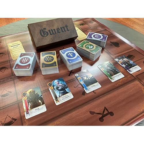 Gwent Card Combo Set with Play Board and Box 5 Decks Total 482 Cards Ideal Gift for Witcher Lovers