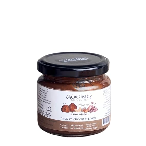 Chunky Chocolate Mess Nuts Butter Clean Vegan Healthy 120g
