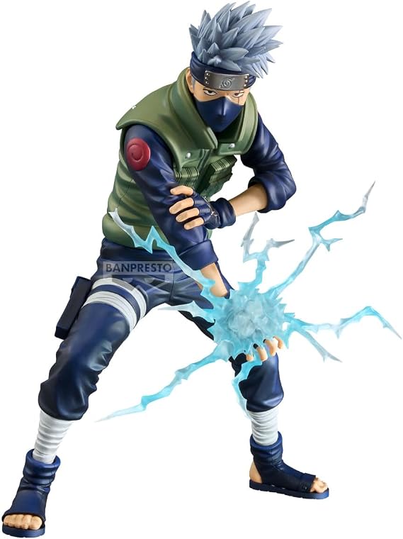 Banpresto Kakashi Hatake Naruto Shippuden Action Figure - Grandist - Special Edition 23 cm - PZ71060P Multicolor - Collectible Figure - Ideal for Anime Fans