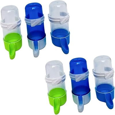 Automatic Bird Water Dispenser Leakproof Pet Drinking Fountain for Parrots Small Birds Easy Installation 5.11X2.55X1.77In Durable Water Bowl for Cage Hydration Solution