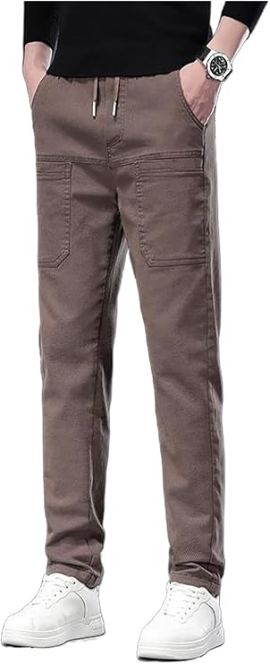 Men Comfy Cargo Pants Multipants - High Stretch Multi-Pocket Durable Cargo Pants Comfort Fit Stretch Cargo Pant