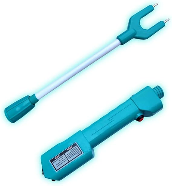 Cattle Prod Waterproof Cattle Prod with LED Light, Rechargeable Electric Livestock Prod