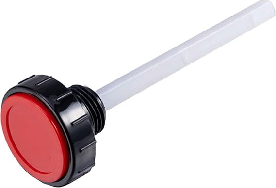 Hydraulic Fluid Reservoir Air Breather with Dipstick | Dump Cap Breather Replacement for Automotive Hydraulic Systems | Red Dehumidifier Cap(0.63inches)