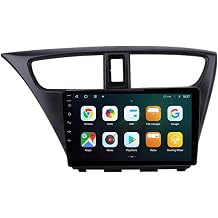 Android 9 Inch Touchscreen Car Radio Stereo for Honda CIVIC Hatchback 2012-2017 with Carplay Android Auto GPS Navigation with BT 4G/WiFi USB Mirror Link FM Auto Parts(4+64G)