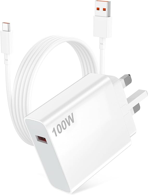 ACOCOBUY 100W Fast Charger with 6A USB C Cable 1M for Xiaomi 17/POCO X8 Pro