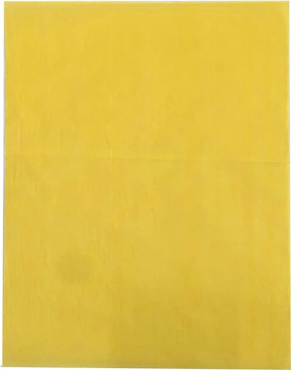EMVANV 100 PCs Carbon Transfer Paper,Home Office Colorful Carbon Paper One Side Fabric Drawing for Wood Paper Canvas and Other Art Surfaces(Yellow)