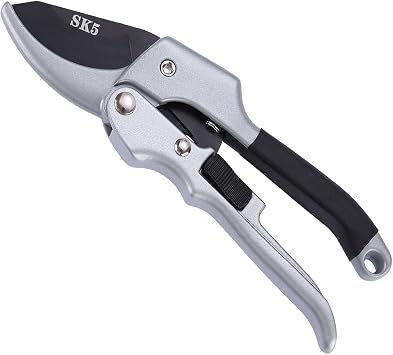 Pruners, German Pruning shears, Work 3 Times Easier, Sharp, High Strength gardening tools, for hedge, bonsai, floral, small stem, orchard and vegetable, upgraded, garden scissors, black