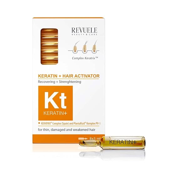 REVUELE Ampoules Keratin+ Hair restoration activator