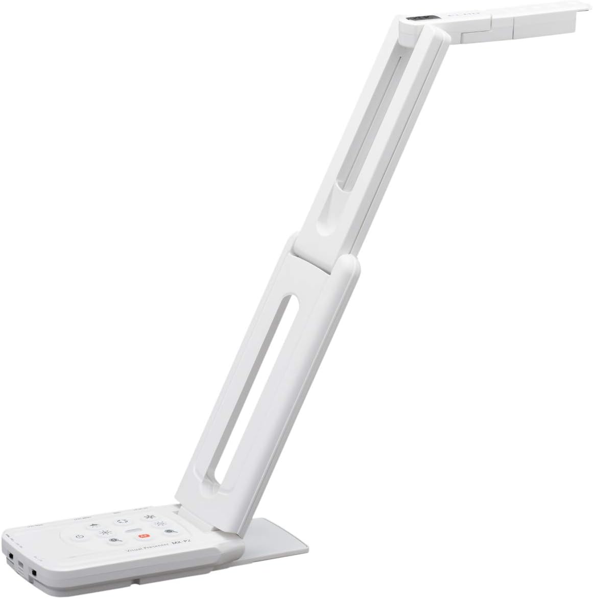 Elmo 1430 Model MX-P2 Ultra Portable Visual Presenter; USB 3.0, HDMI and VGARGB Outputs; 16x Digital Zoom; Built-in Microphone; Power ONOff Switch; Auto Focus; Flexible Structure