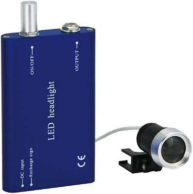 Surgical portable LED head light lamp for loupes Blue