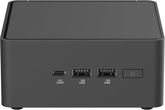 ASUS NUC 15 Pro Tall Barebones Mini PC with Intel Series 2 Core Ultra 7 255H, Up to 96GB DDR5 RAM, Dual Storage, Thunderbolt 4, Wi-Fi 7 and Bluetooth 5.4, Tool-free Chassis Access, Support