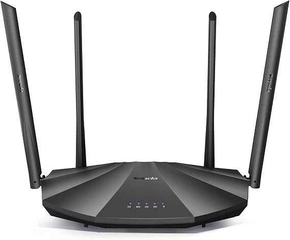 Tenda AC2100 Smart WiFi Router AC19 - Dual Band Gigabit Wireless (up to 2033 Mbps) Internet Router for Home | 4 LAN Ports+1 USB Port | 4X4 MU-MIMO Technology | Parental Control Compatible with Alexa