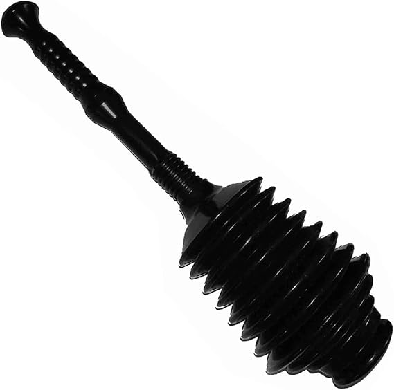 Toilet Plunger-Reusable Rubber Unblock Grip Home Use Bathroom Clear Powerful Bellows Drain Plunger