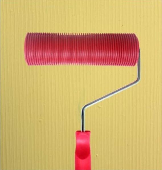 Greek Art 7" DIY Patterned Paint Roller Decorative Rubber Roller Decorative Art Roller Texture Roller with Plastic Handle - More Than 300 Patterns (Pattern AF6)