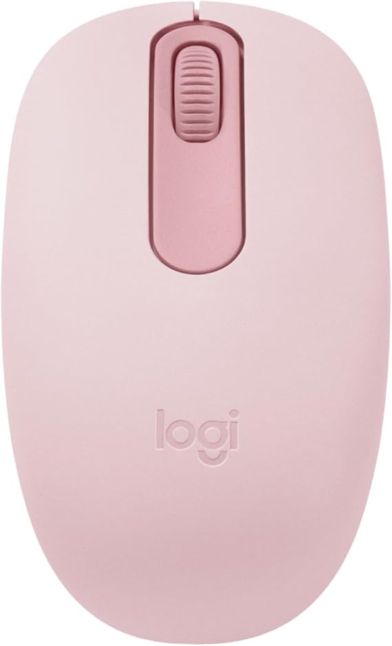 Logitech M196 Compact Ambidextrous Bluetooth Wireless Mouse - Rose | Bluetooth connectivity, no USB receiver, quiet clicks, 3 non-customizable buttons, 12-month battery life, PC Mac compatible