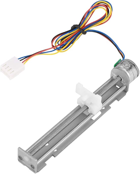 Linear Stepper, Screw Motor, Stepper Motor Linear Screw Rail, Screw Stepper, Stepper Motor Slider, DC 12V Stepper Motor with Linear Screw Slider for DIY Engraving Machine