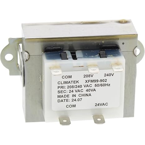 Luxaire S1-02518452700 - Aftermarket Replacement Packard PF40224 Transformer with Terminals - 208/240 Volt to 24 Volt