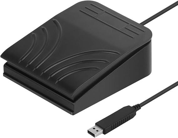 [Upgraded] iKKEGOL USB Single Foot Pedal Optical Switch Control One Key Program Computer Keyboard Mouse Game Action HID