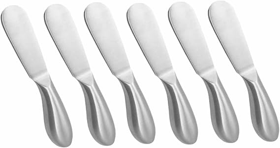 6 Pcs Stainless Steel Multipurpos Cheese and Butter Spreader Knives
