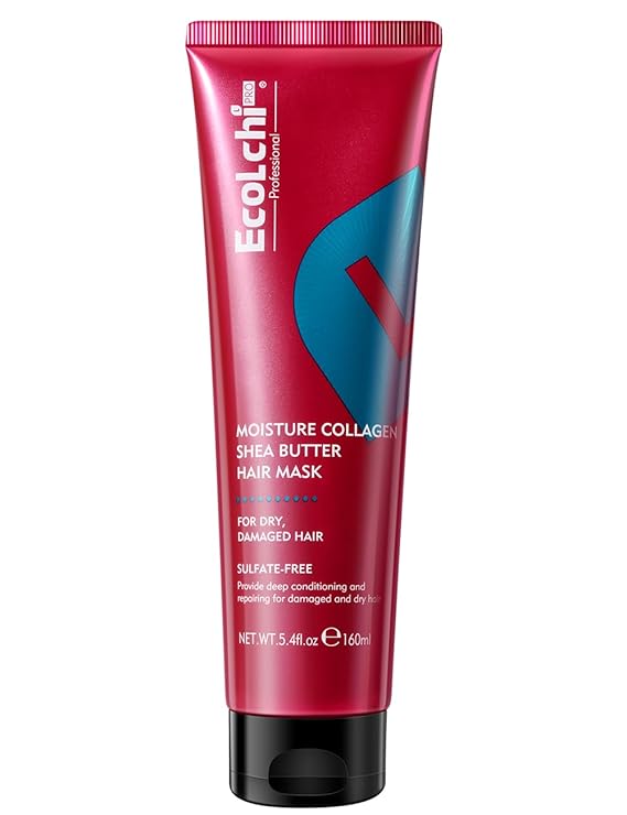 Collagen Shea Butter Hair Mask Deep Repair Conditioning Moisture Collagen Shea Butter Hair Treatment for Dry and Damaged Hair All Hair Types 5.4fl.oz 160ml
