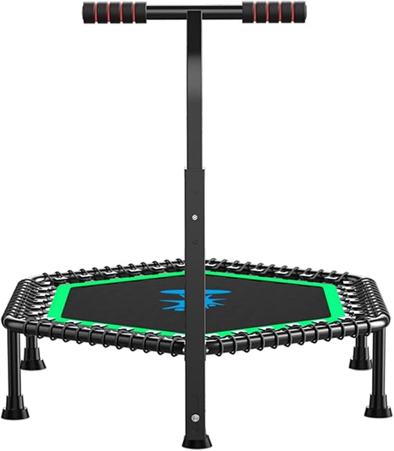 Recreational Trampolines, Bungee Rebounder with Adjustable T-Handle Bar, Gym Weight Loss Sports Toys, Bearing 550lbs (Color : Green, Size : 42'')
