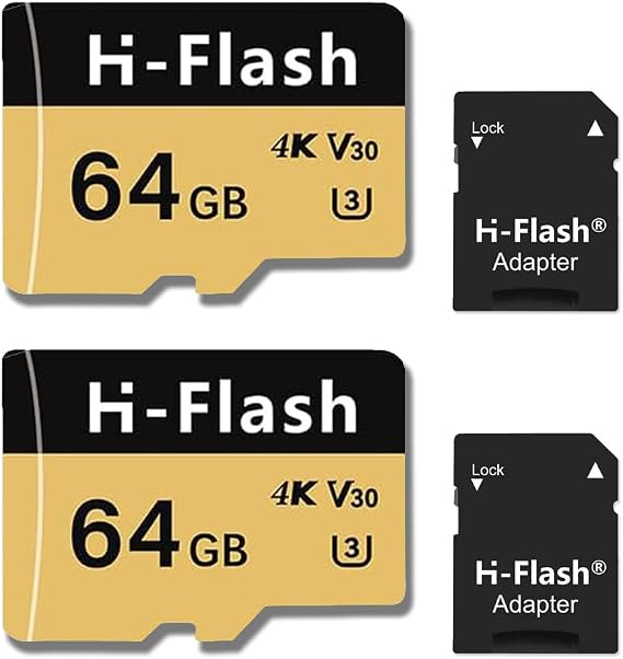 64GB TF Card U3 V30 4K - 2 Pack, Memory Card High Speed Up to 150MB/s, High Speed TF Memory Card with Adapter for Dash Cam, Security Camera, Tablet, Phone, Action Camera.(64G U3 V30 X2, 64)