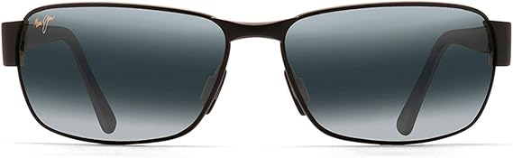 Maui Jim Polarized Men's and Women's Black Coral Rectangular Sunglasses